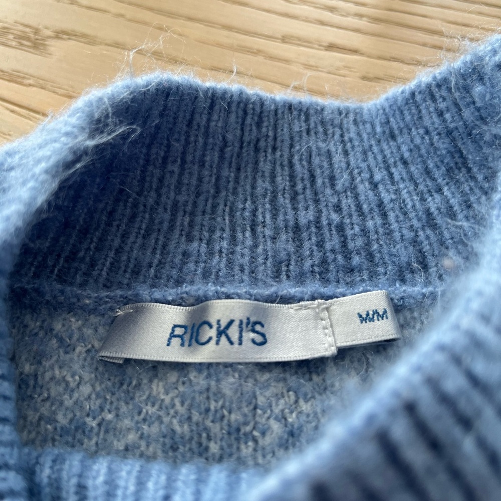 Ricki's Pale Blue Heathered Knit Pullover - Picture 2 of 4
